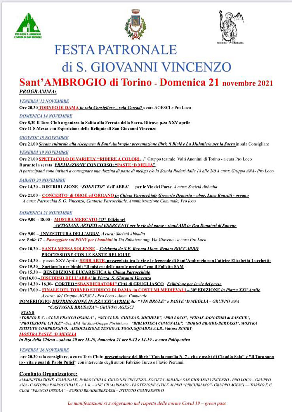 San Giovanni Vincenzo 2021